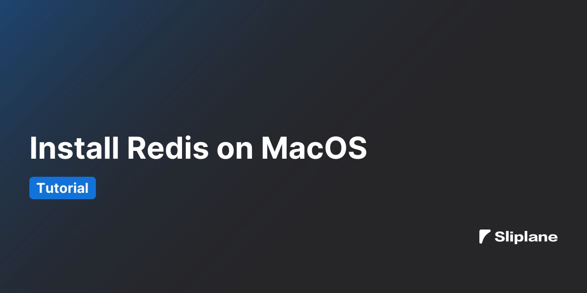Install Redis on MacOS